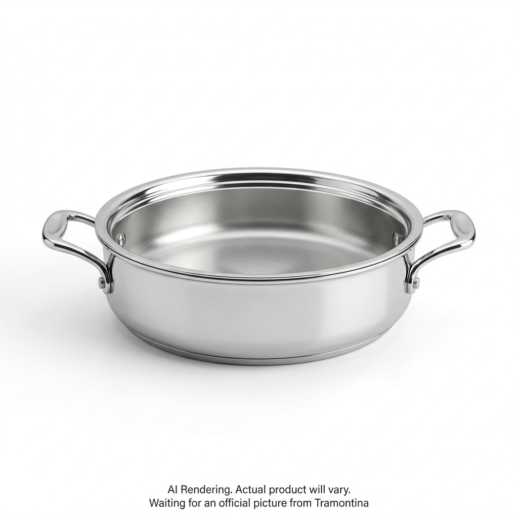 TRAMONTINA Signature 3 Quart Tri-Ply Clad Stainless Steel Covered Braiser (80116/009DS) - Cartouches Certifiees
