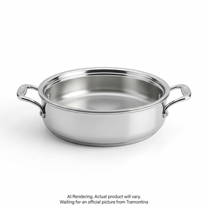 TRAMONTINA Signature 3 Quart Tri-Ply Clad Stainless Steel Covered Braiser (80116/009DS) - Cartouches Certifiees
