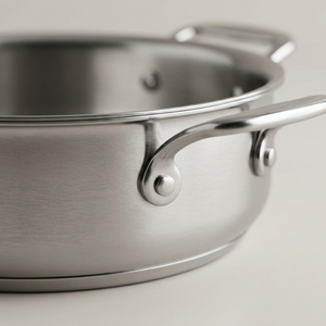 TRAMONTINA Signature 3 Quart Tri-Ply Clad Stainless Steel Covered Braiser (80116/009DS) - Cartouches Certifiees