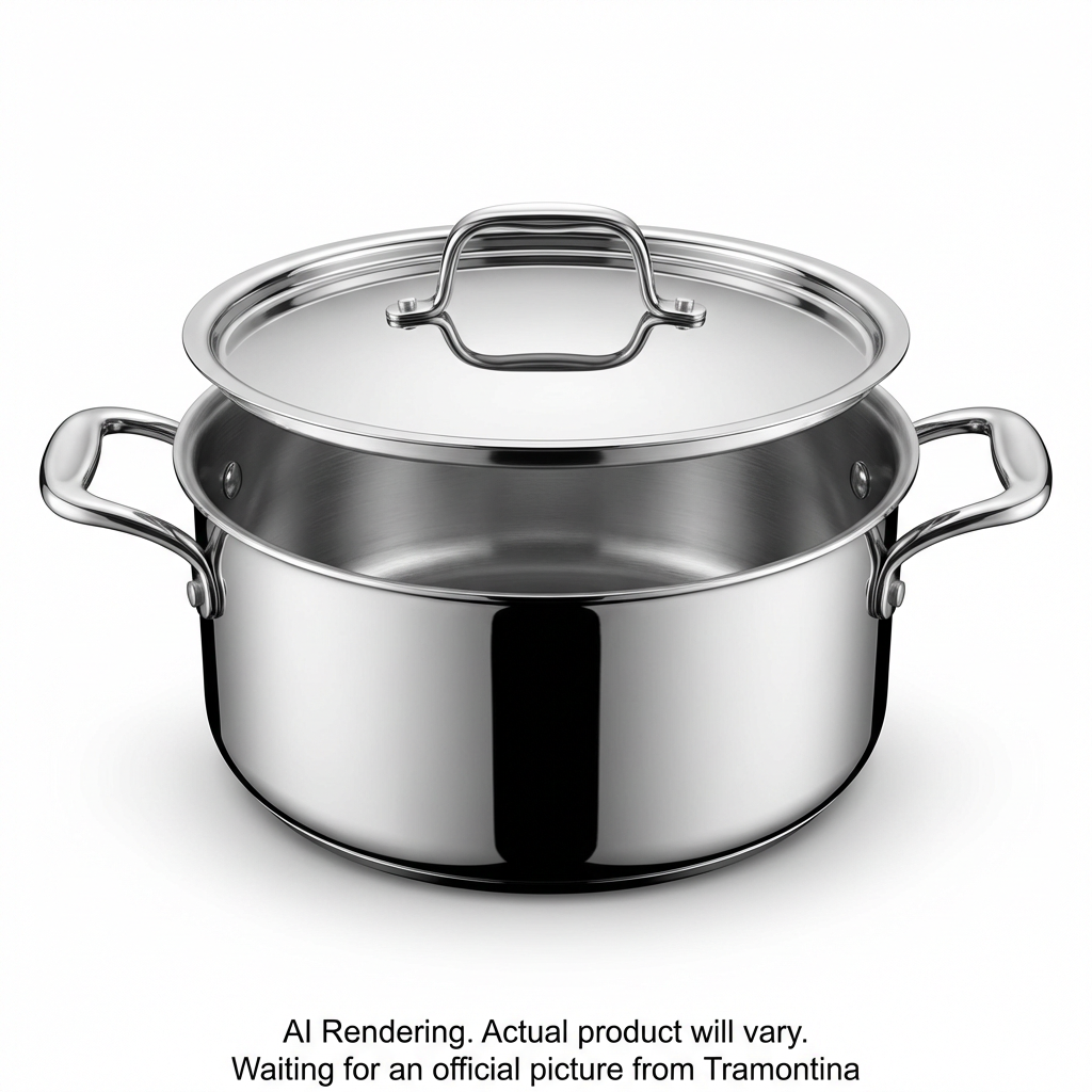 TRAMONTINA Signature 5 Quart Tri-Ply Clad Stainless Steel Covered Dutch Oven (80116/025DS) - Cartouches Certifiees