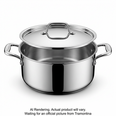 TRAMONTINA Signature 5 Quart Tri-Ply Clad Stainless Steel Covered Dutch Oven (80116/025DS) - Cartouches Certifiees