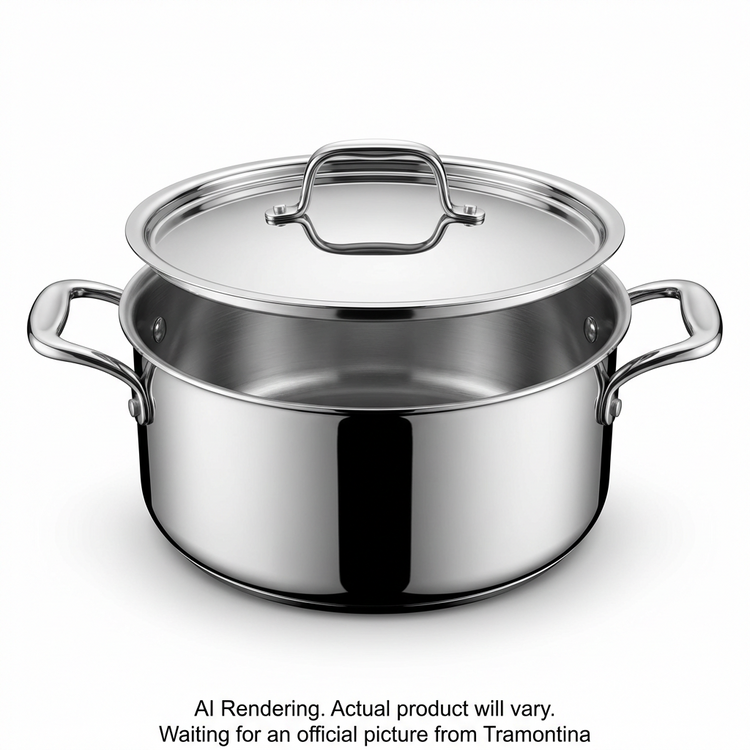 TRAMONTINA Signature 5 Quart Tri-Ply Clad Stainless Steel Covered Dutch Oven (80116/025DS) - Cartouches Certifiees