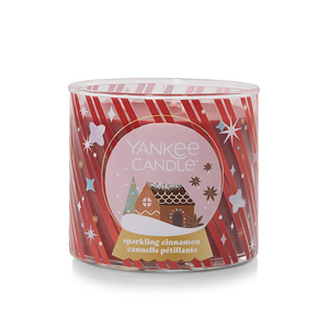 YANKEE CANDLE Sparkling Cinnamon 3-Wick Candle, 14.5 oz (2653131C) - Cartouches Certifiees