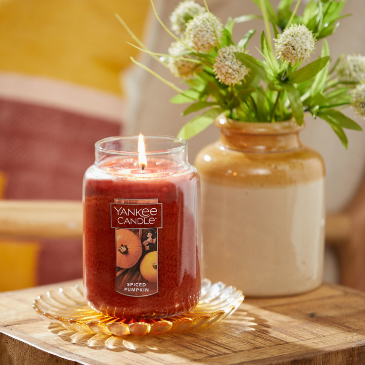 YANKEE CANDLE Spiced Pumpkin Original Large Jar Candle (11522) - Cartouches Certifiees