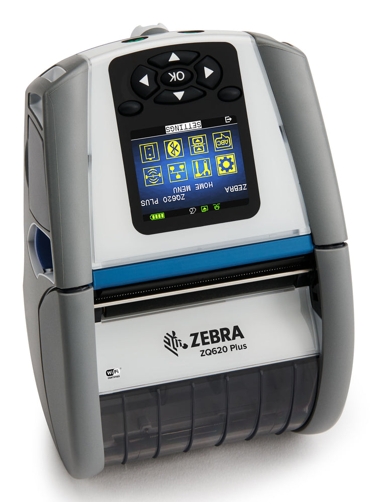 ZEBRA ZQ600 Plus-HC label printer Direct thermal 203 x 203 DPI 115 mm/sec Wired & Wireless Wi-Fi Bluetooth (ZQ62-HUWA004-00) - Cartouches Certifiees