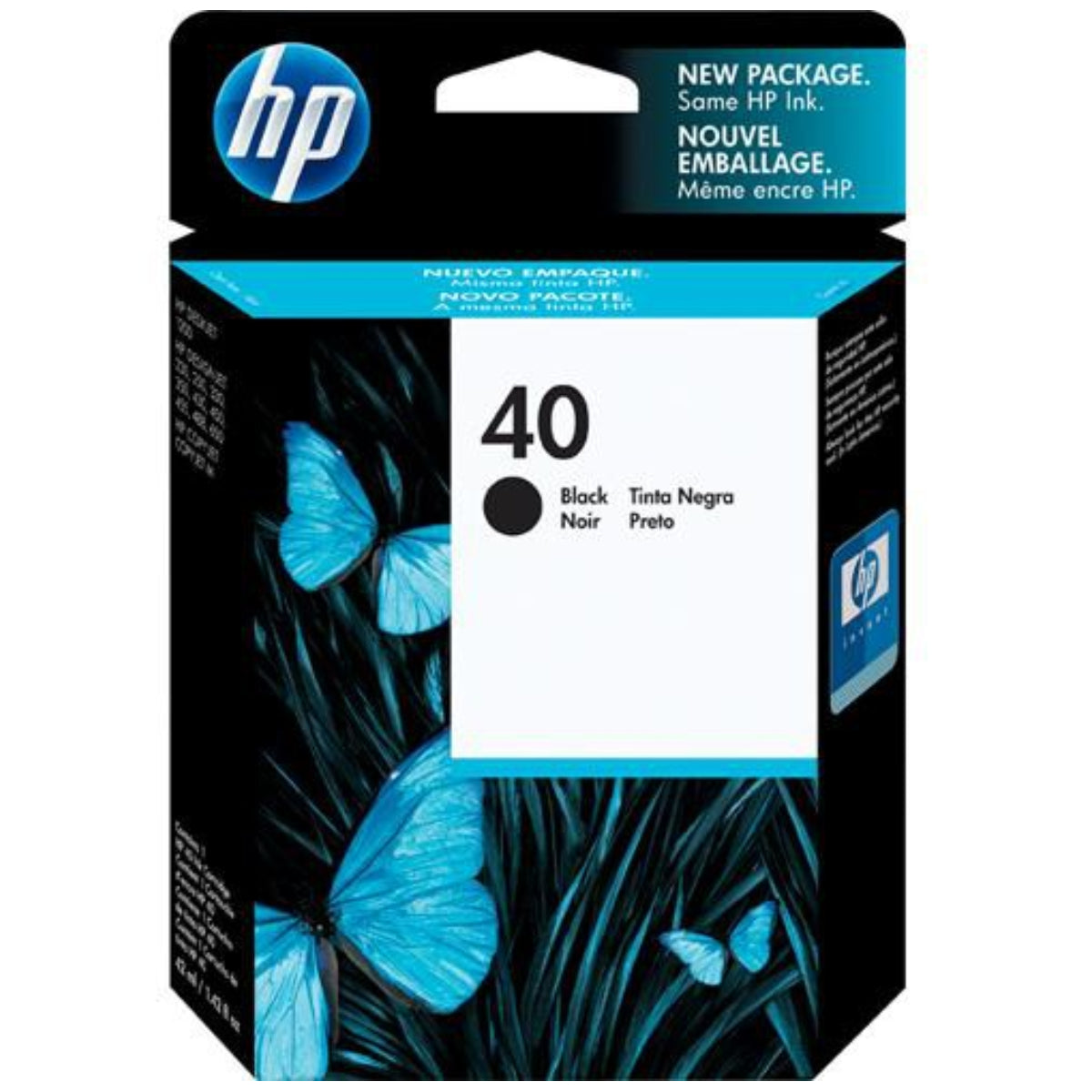 HP 40 (51640A) Black Original Inkjet Cartridge - Cartouches Certifiées