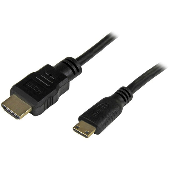 Câble Mini HDMI vers HDMI avec Ethernet, 4K 30Hz, Câble/Cordon Adaptateur Mini HDMI 1.4 (Type-C) vers HDMI Haute Vitesse, M/M, 1 pi (0,3 m)