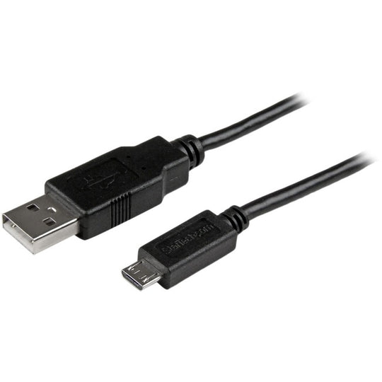 Câble USB de Synchronisation/Charge Mobile vers Câble Micro USB Slim pour Smartphones et Tablettes - A vers Micro B M/M 1ft (0.3m)