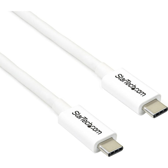 Câble Thunderbolt 3 - 20Gbps - Blanc - Compatible Thunderbolt / USB-C / DisplayPort - Câble USB-C Thunderbolt 3 6ft (2m)