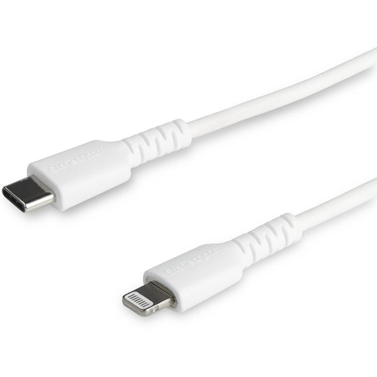 Câble USB-C vers Lightning Blanc Durable, Câble de Charge/Synchronisation Robuste pour Apple iPhone/iPad Certifié MFi 3ft (1m)