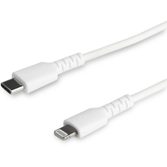 Câble USB-C vers Lightning Blanc Durable, Câble de Charge/Synchronisation Robuste pour Apple iPhone/iPad Certifié MFi 6.6ft (2m)