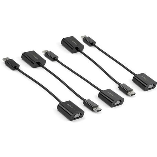 Lot de 5 Adaptateurs DisplayPort vers VGA - Adaptateur Actif DisplayPort 1.2 vers Moniteur VGA - Dongle Convertisseur Vidéo DP vers VGA - M/F