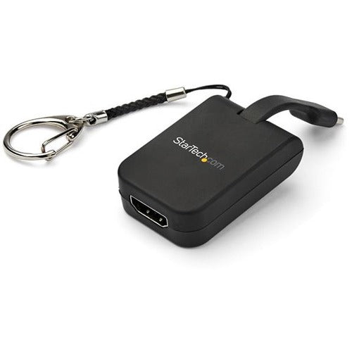 Adaptateur USB C vers HDMI Compact - Convertisseur d'Affichage Vidéo USB Type-C vers HDMI 4K 30Hz avec Anneau de Porte-Clés - Compatible Thunderbolt 3