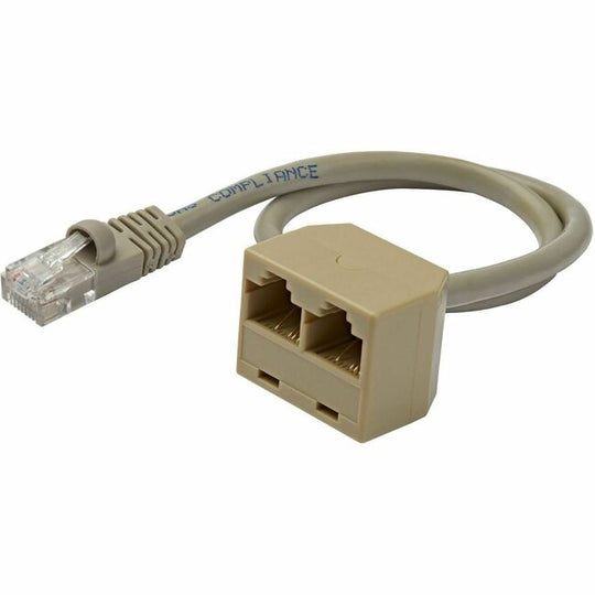 2-to-1 Adaptateur de Câble Répartiteur RJ45 - Répartiteur Réseau - RJ-45 (M) - RJ-45 (F)