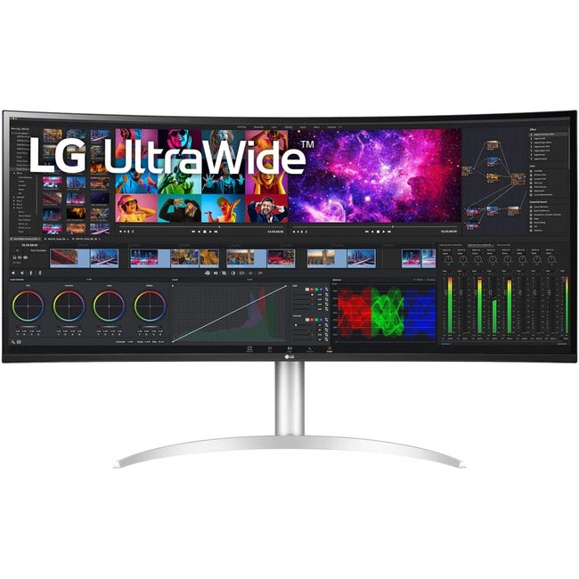 LG 40WP95C-W 39.7" 5K2K WUHD Écran Courbe LED LCD Moniteur - 21:9 - Argent