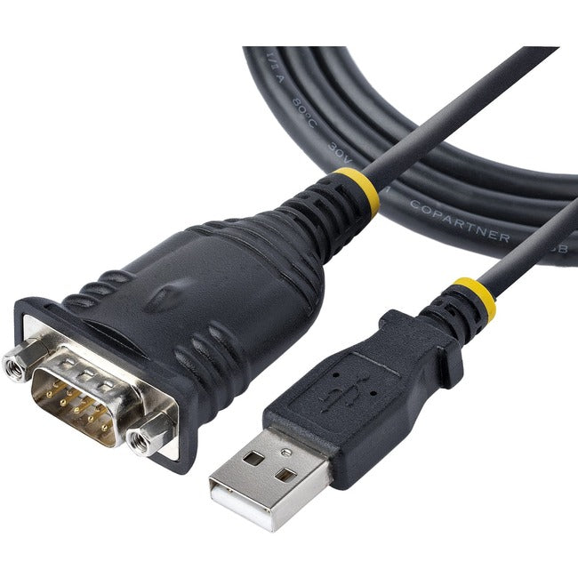 Câble USB vers Série, DB9 Mâle RS232 vers Convertisseur USB, Adaptateur USB vers Série, Adaptateur Port COM avec IC Prolific 3ft (1m)