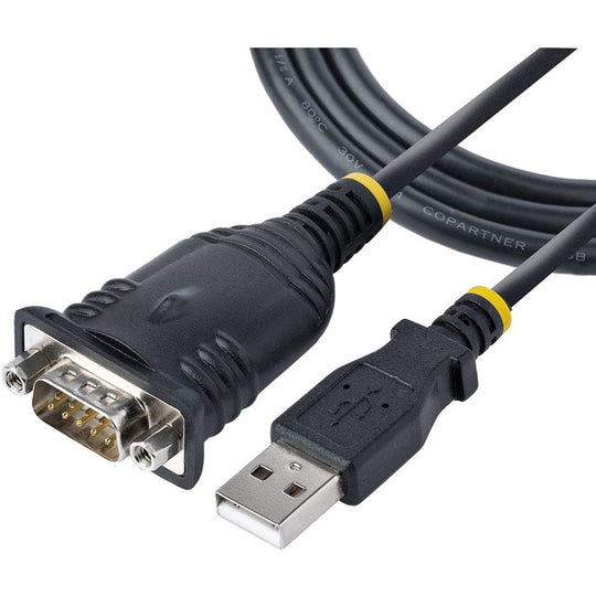 Câble USB vers Série, DB9 Mâle RS232 vers Convertisseur USB, Adaptateur USB vers Série, Adaptateur Port COM avec IC Prolific 3ft (1m)
