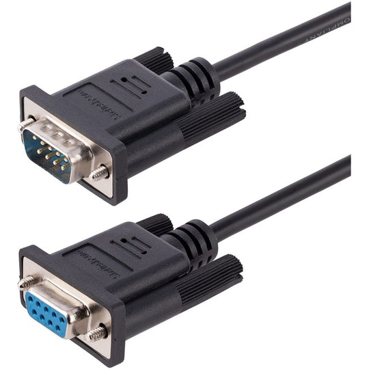 Câble Série Null Modem RS232, Câble Série Croisé avec Blindage Al-Mylar, Câble Port COM Série DB9 Femelle vers Mâle, F/M 9.8ft (3m)