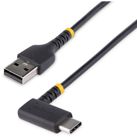 Câble de Charge Angle Droit USB A vers C, Câble USB-C Charge Rapide Robuste, Fibre Aramide Durable et Résistante, 3A 6in (15cm)