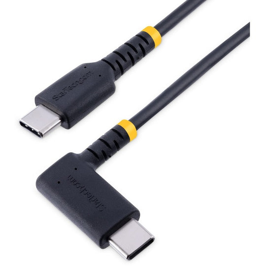 Câble de Charge USB C Angle Droit, 60W PD 3A, Câble USB-C de Charge Rapide Robuste, Fibre Aramide Durable