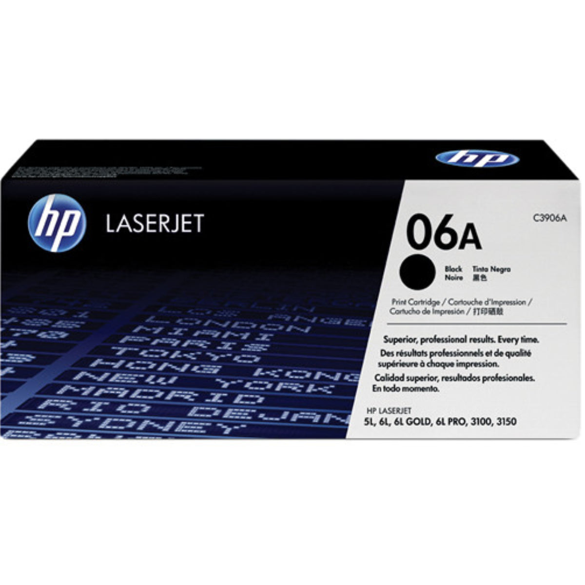 HP C3906A (06A) Black Original Toner Cartridge - Cartouches Certifiées