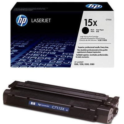 HP C7115X (15X) Black Original Toner Cartridge - Cartouches Certifiées