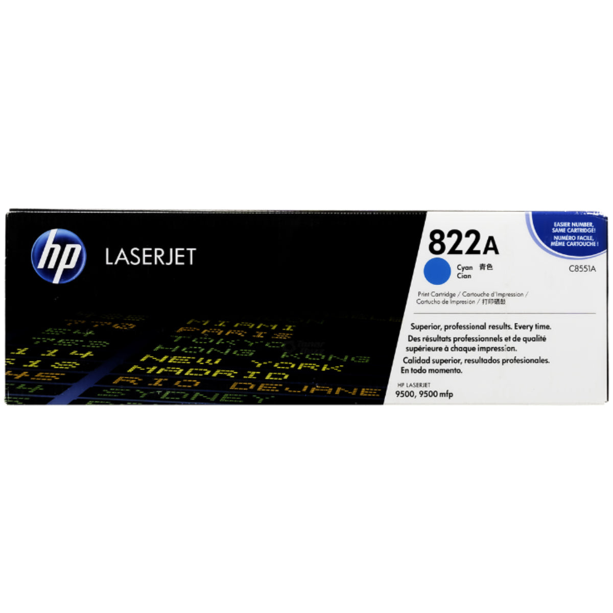 HP C8551A (822A) Cyan Original Toner Cartridge - Cartouches Certifiées