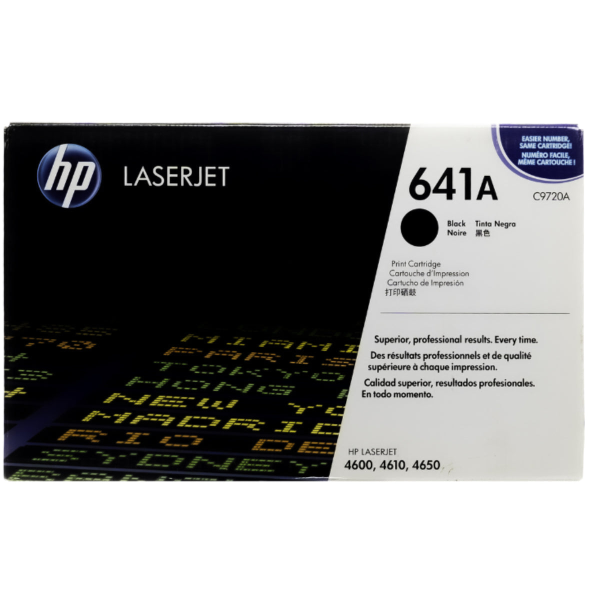 HP C9720A (641A) Black Original Toner Cartridge - Cartouches Certifiées