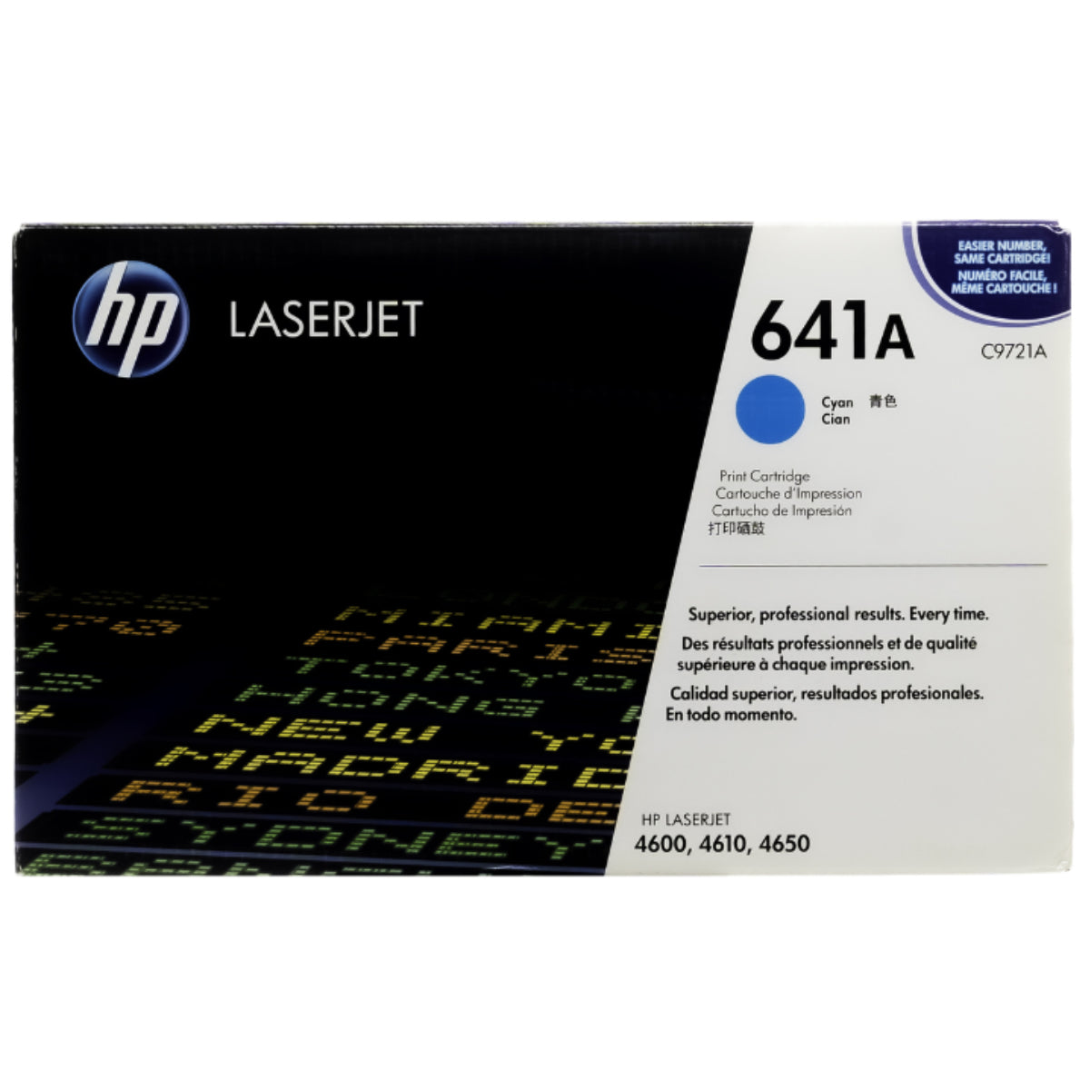 HP C9721A (641A) Cyan Original Toner Cartridge - Cartouches Certifiées