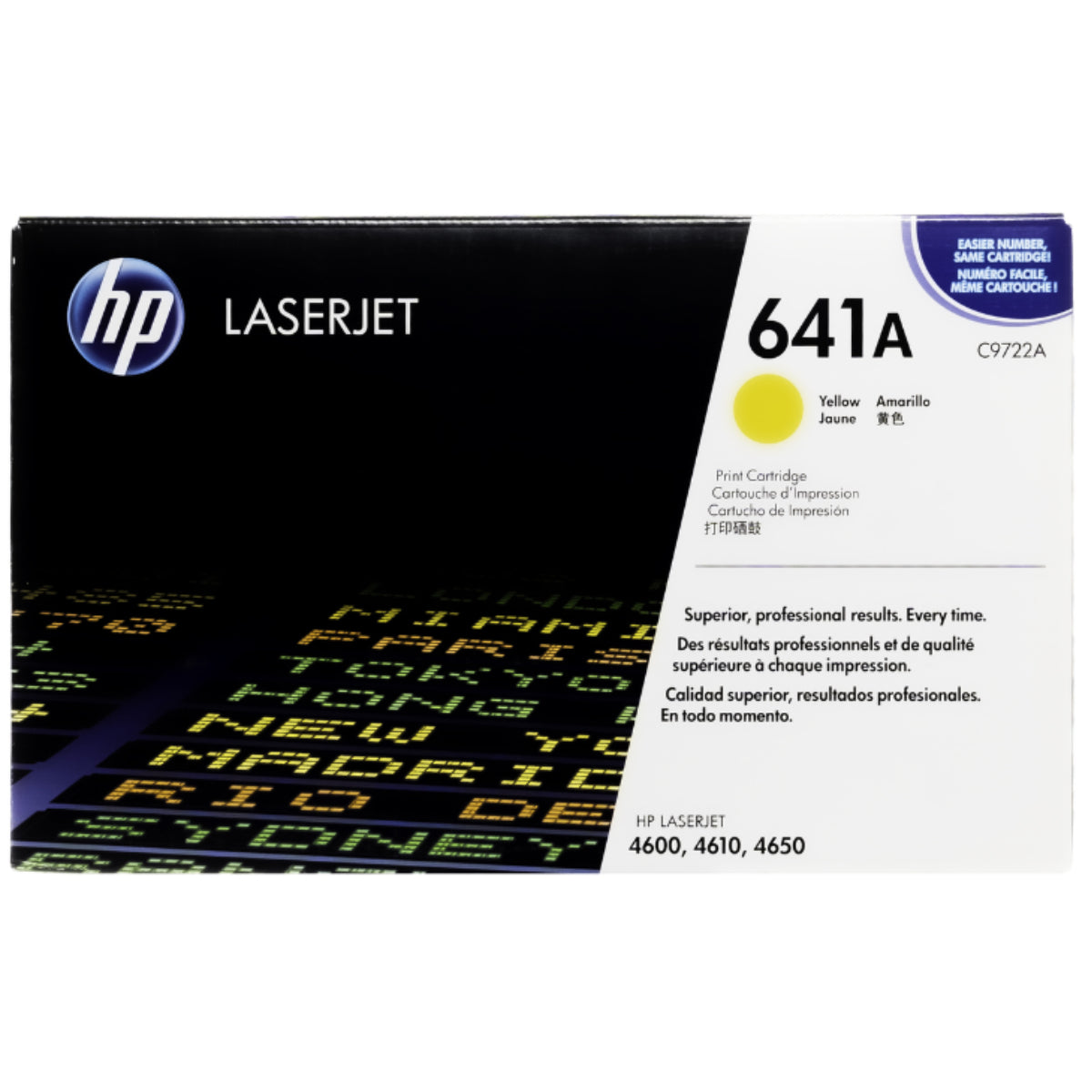 HP C9722A (641A) Yellow Original Toner Cartridge - Cartouches Certifiées