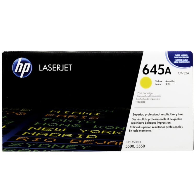 HP C9732A (645A) Yellow Original Toner Cartridge - Cartouches Certifiées