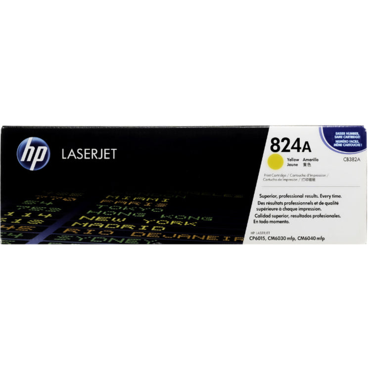 HP CB382A (824A) Yellow Original Toner Cartridge - Cartouches Certifiées