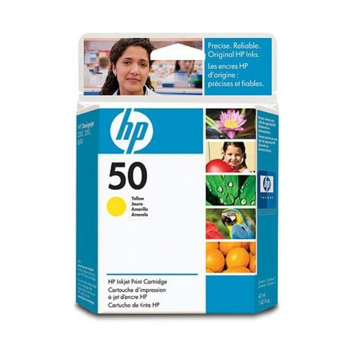 HP 50 (51650Y) Yellow Original Inkjet Cartridge - Cartouches Certifiées