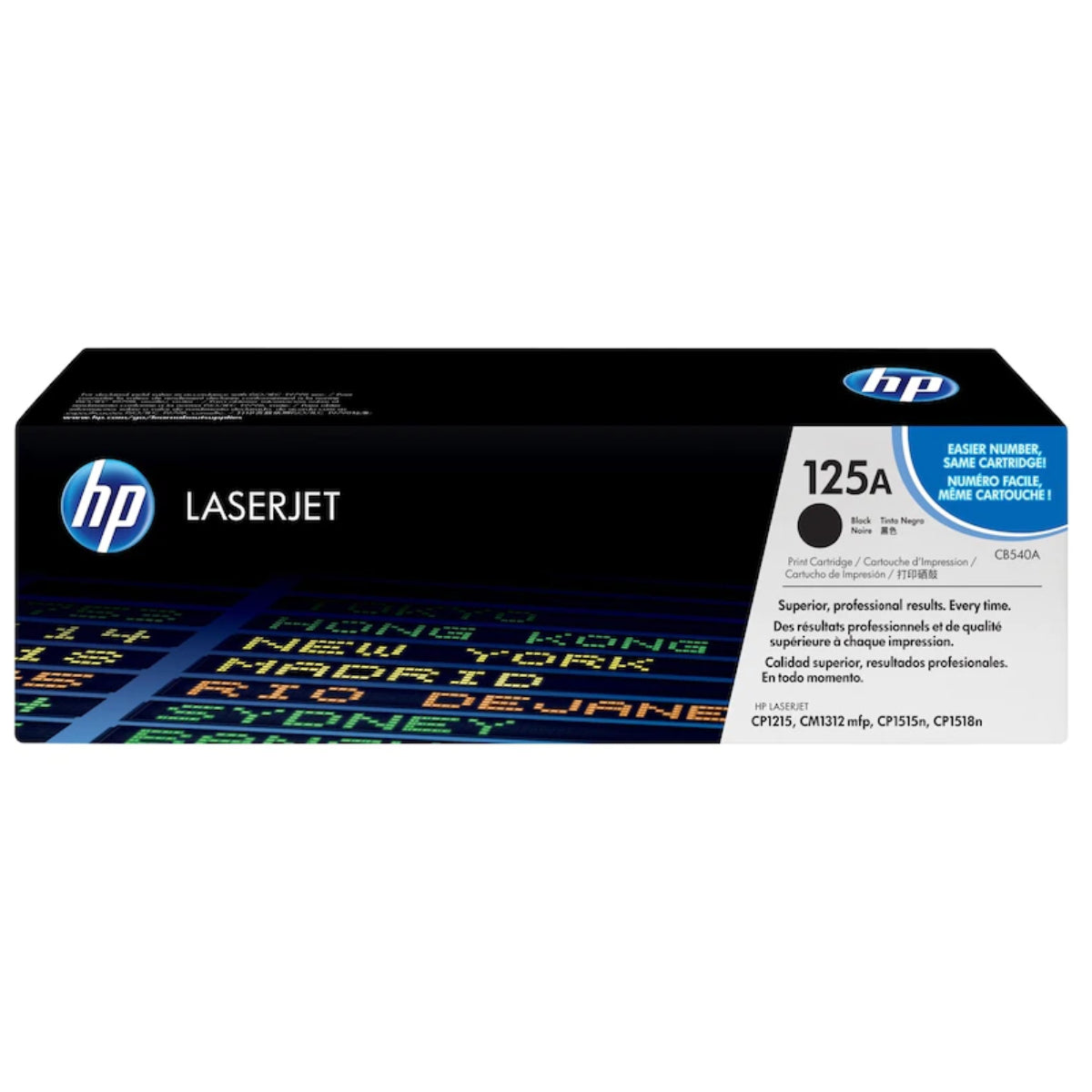 HP CB540A (125A) Black Original Toner Cartridge - Cartouches Certifiées