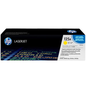 HP CB542A (125A) Yellow Original Toner Cartridge - Cartouches Certifiées