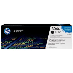 HP CC530A (304A) Black Original Toner Cartridge - Cartouches Certifiées