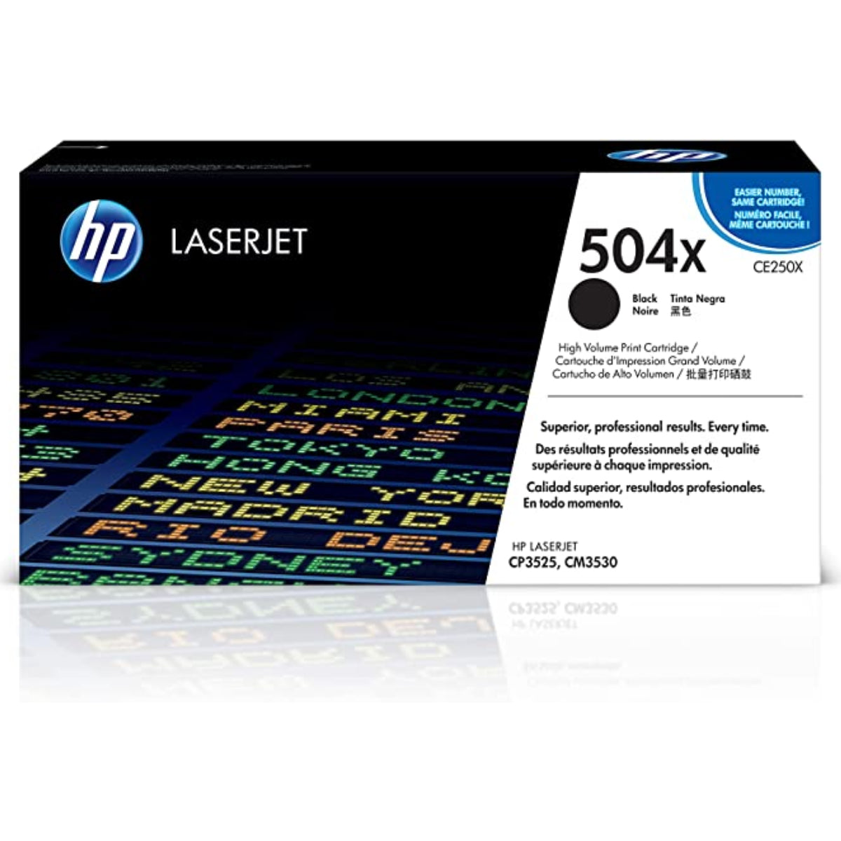 HP CE250X (504X) Black Original Toner Cartridge - Cartouches Certifiées