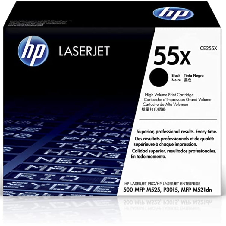 HP CE255X (55X) Black Original Toner Cartridge - Cartouches Certifiées