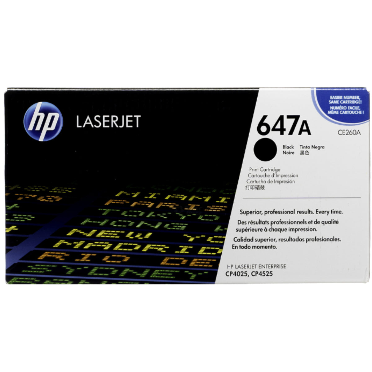 HP CE260A (647A) Black Original Toner Cartridge - Cartouches Certifiées