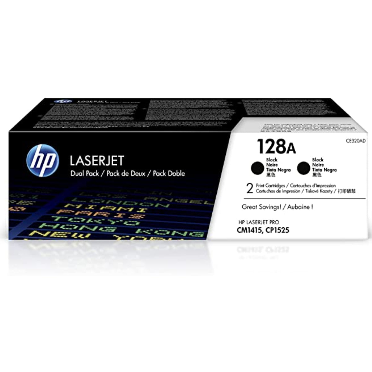 HP CE320AD (128A) Black Original Toner Cartridge - Cartouches Certifiées