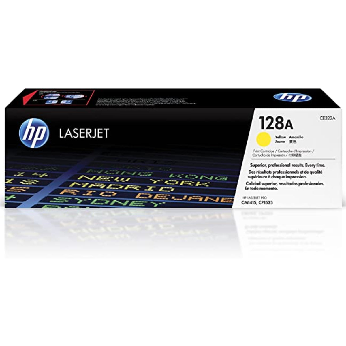 HP CE322A (128A) Yellow Original Toner Cartridge - Cartouches Certifiées
