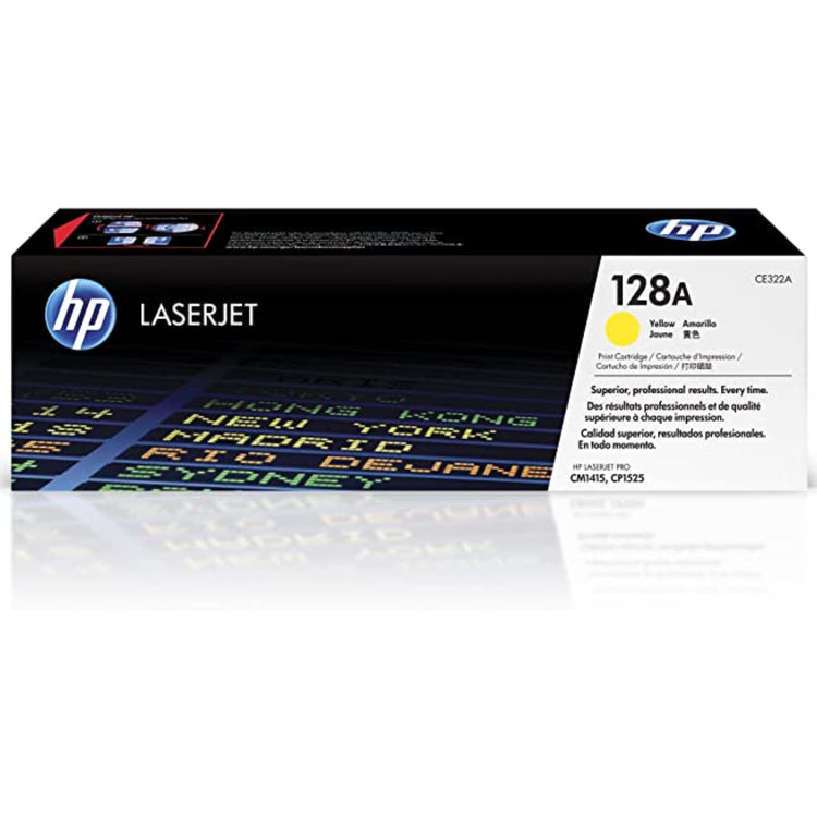 HP CE322A (128A) Yellow Original Toner Cartridge - Cartouches Certifiées