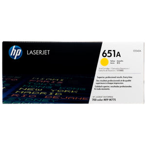 HP CE342A (651A) Yellow Original Toner Cartridge - Cartouches Certifiées