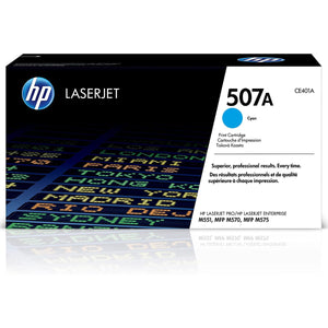 HP CE401A (507A) Cyan Original Toner Cartridge - Cartouches Certifiées