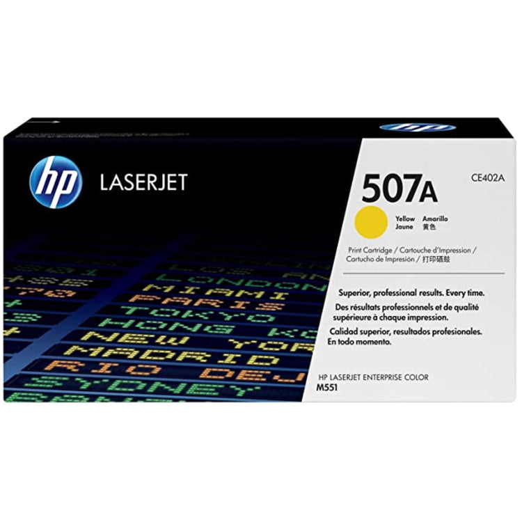 HP CE402A (507A) Yellow Original Toner Cartridge - Cartouches Certifiées