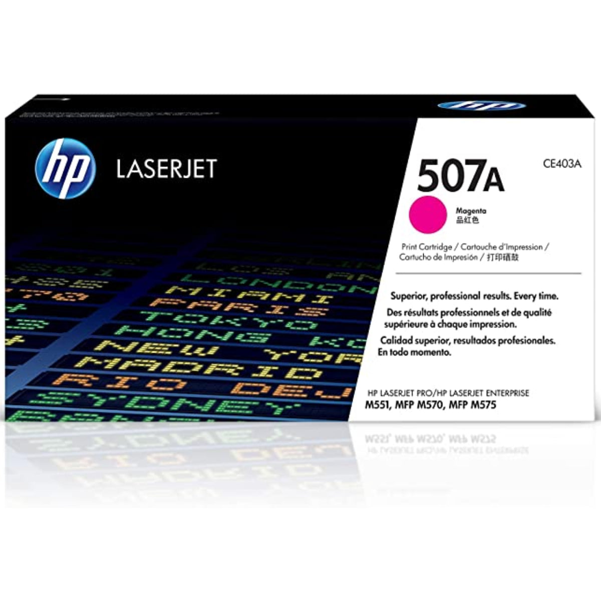 HP CE403A (507A) Magenta Original Toner Cartridge - Cartouches Certifiées