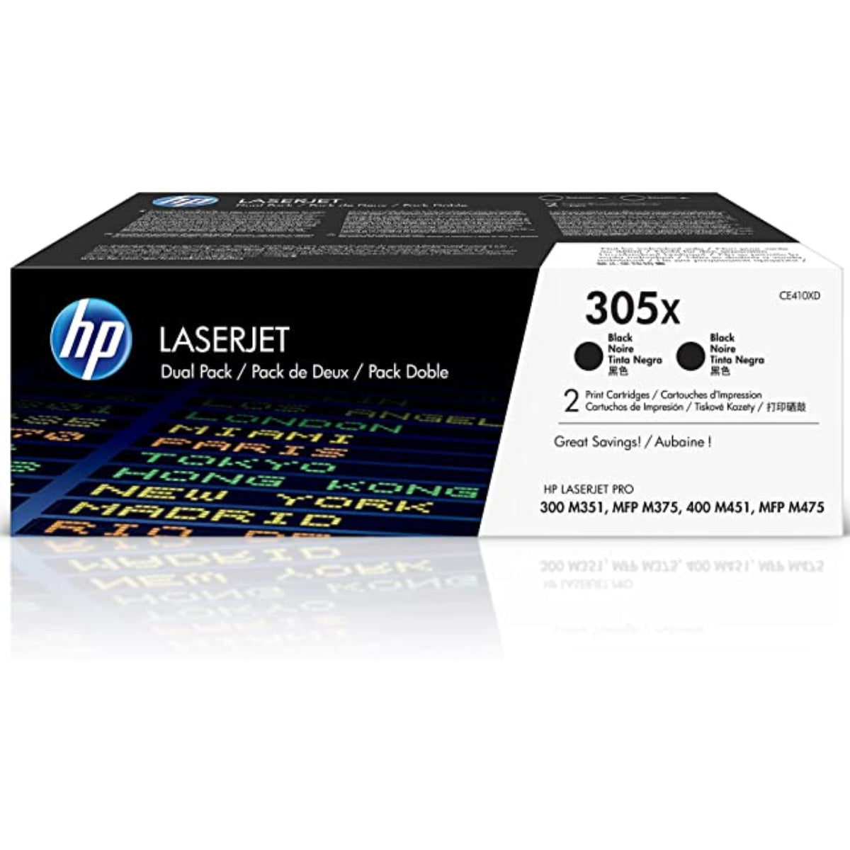 HP CE410XD (305XD) Black Original Toner Cartridge - Cartouches Certifiées