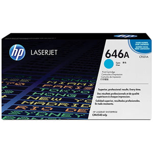 HP CF031A (646A) Cyan Original Toner Cartridge - Cartouches Certifiées