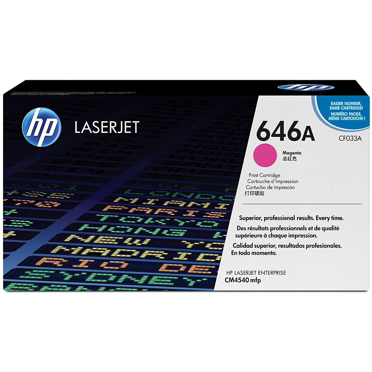 HP CF033A (646A) Magenta Original Toner Cartridge - Cartouches Certifiées