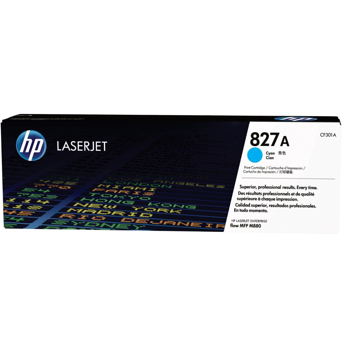 HP CF301A (827A) Cyan Original Toner Cartridge - Cartouches Certifiées